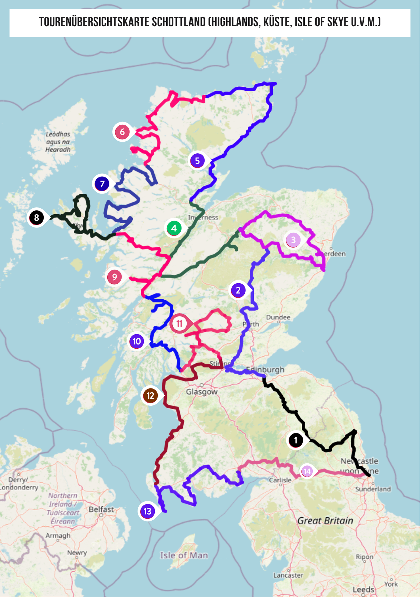Tourenpaket Schottland