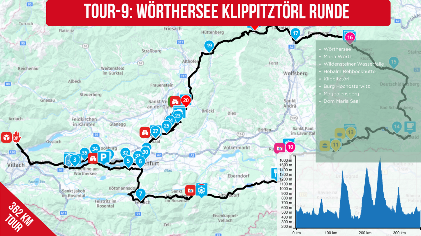 Dreiländereck AT-SLO-IT Motorrad-Rundreisen (GPX Routen und Tracks)